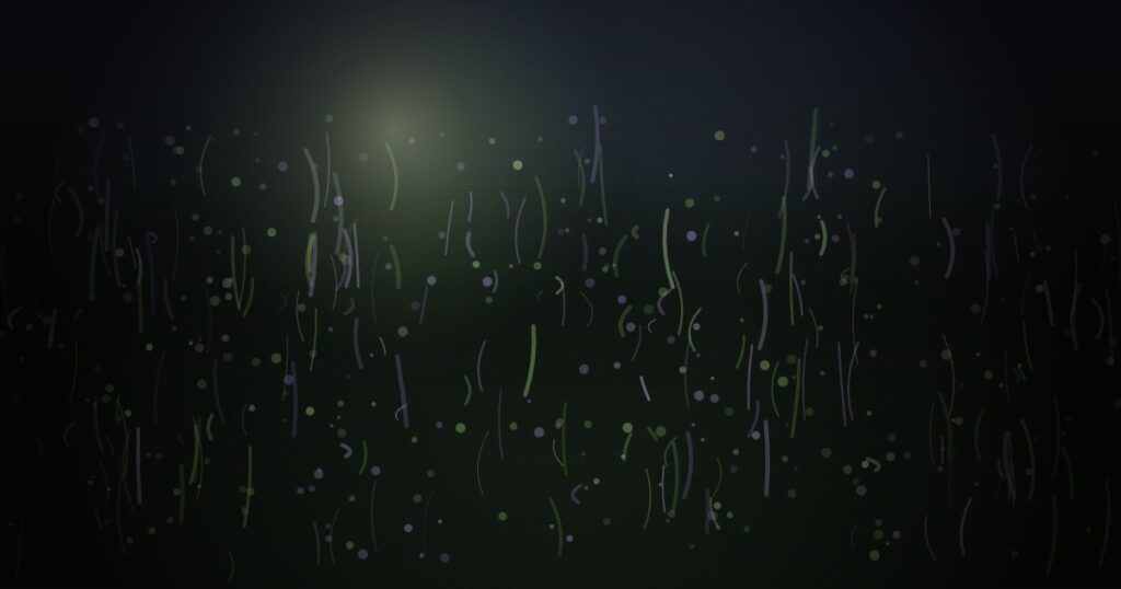 山口薫 ── 春の野と光をイメージした抽象アイキャッチ